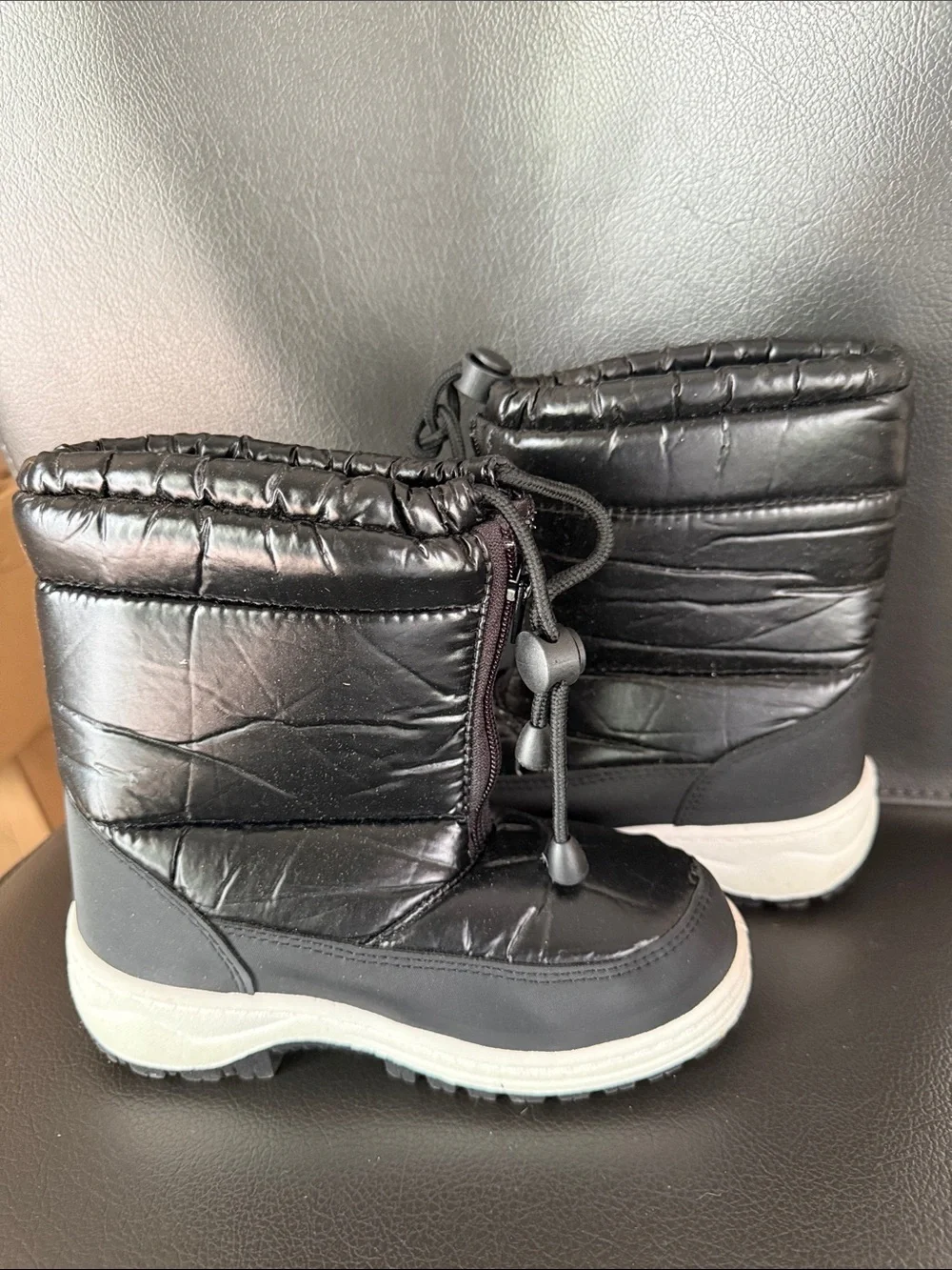 Après Estelle Boot by LAMO Kids Black Winter Snow Boots